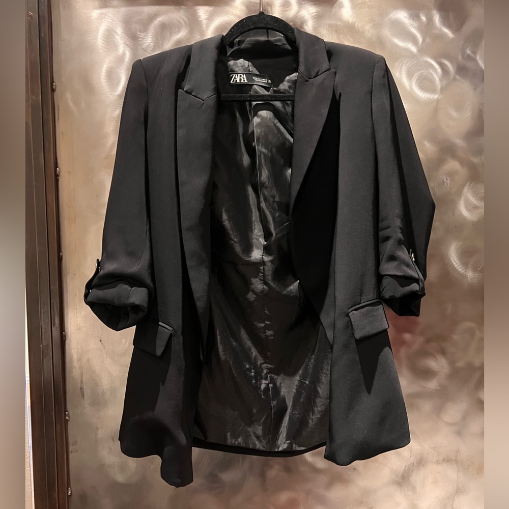 EUC Zara Black Blazer Sz S